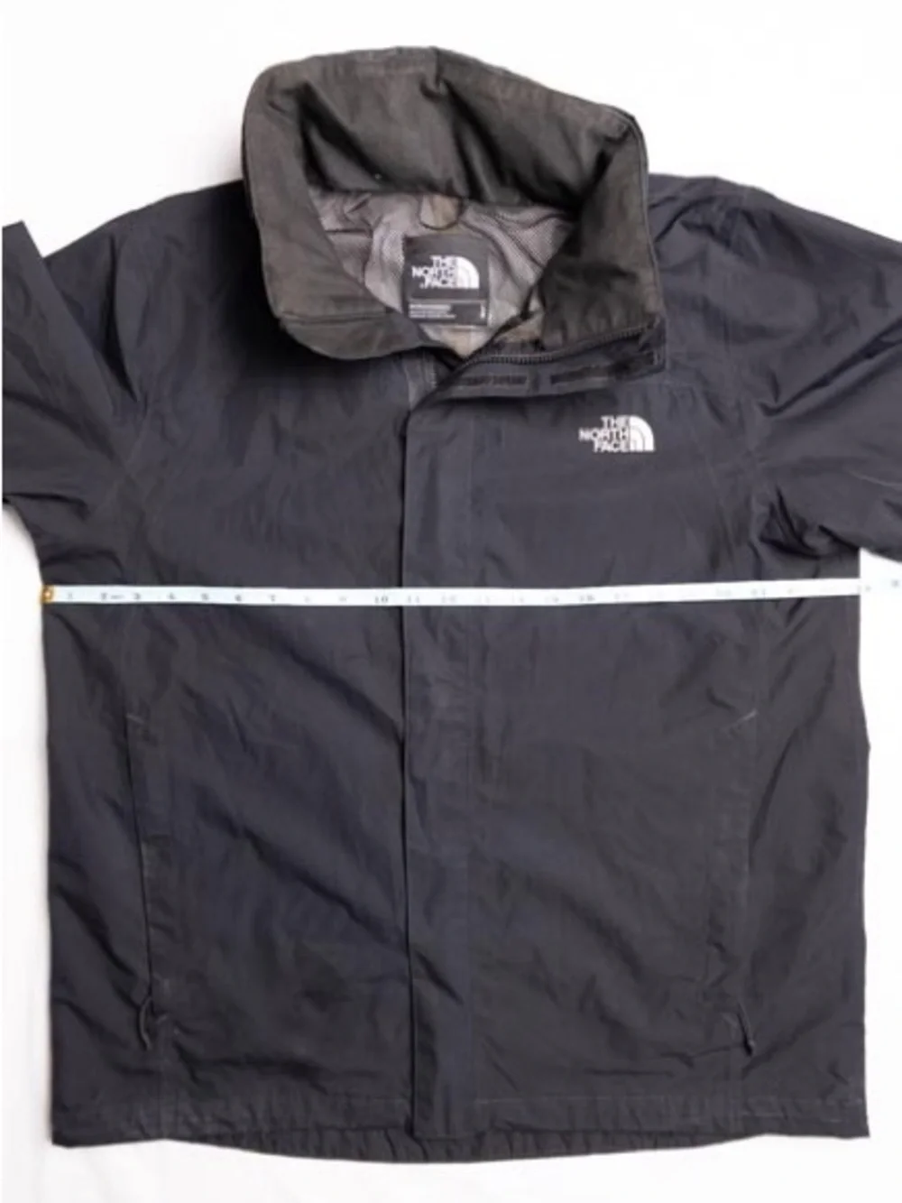 The North Face DryVent Rain Jacket Mens L Black Mesh Lined Resolve 2 Hooded Coat